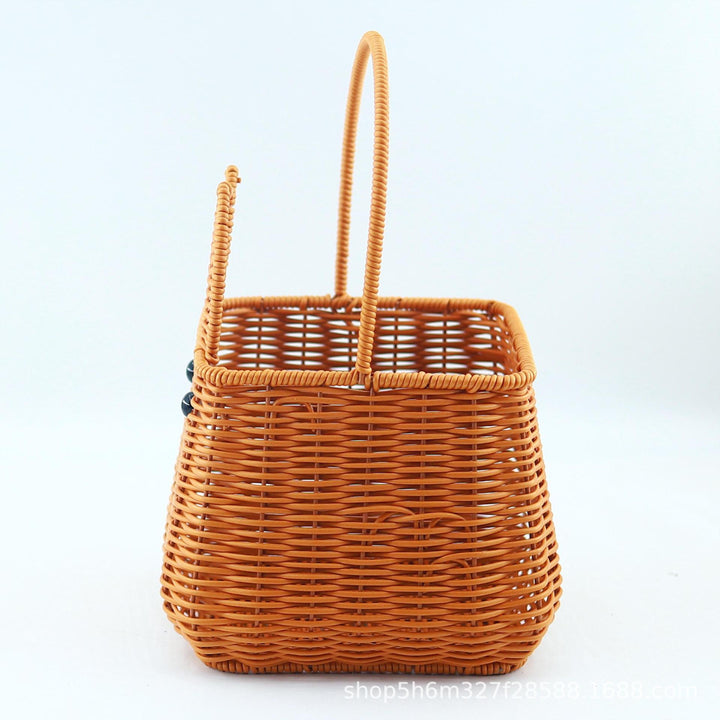 Women's woven basket with cute ears Bowlift