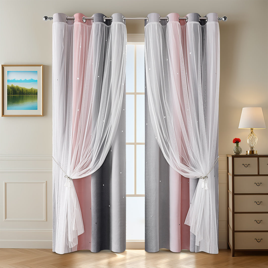 Colorful Decorative Sheer Window Curtain