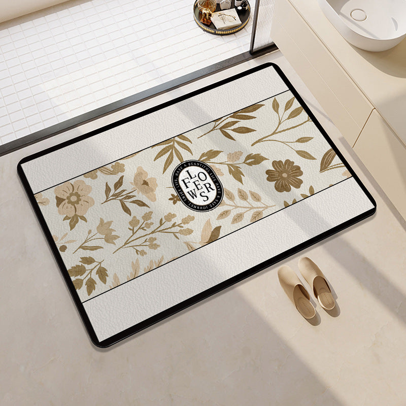 Fun Citrus-Themed Bath Mat Bowlift
