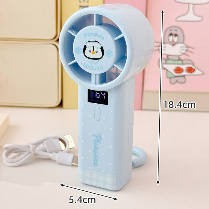 Portable Digital Display Mini Fan Bowlift