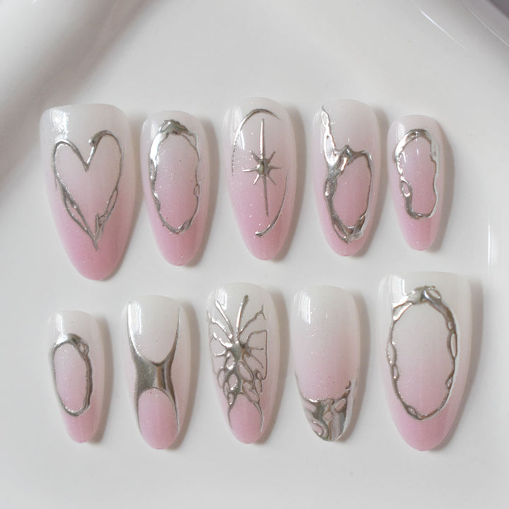 Chic Sculpted Press-On Nail Set Bowlift