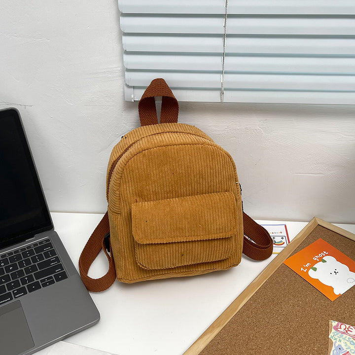 Corduroy Mini Backpack