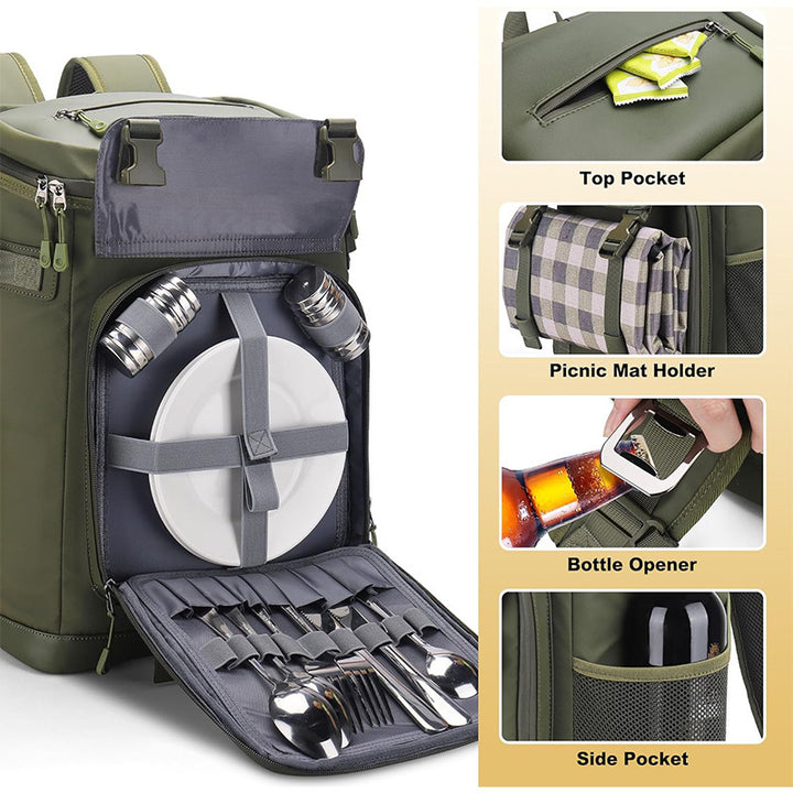 Multifunctional cooler bag backpack with insulated inner compartment Bowlift