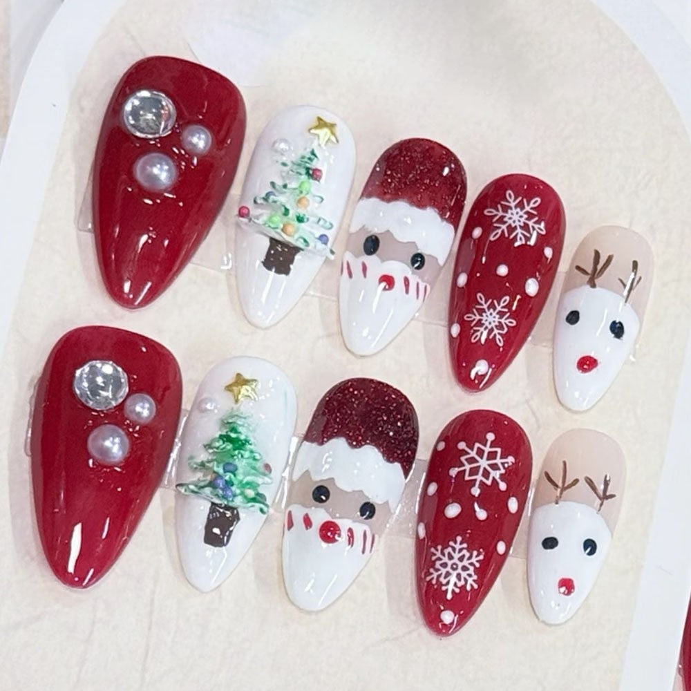 Artificial Nails in Modern Tribal Design Bowlift