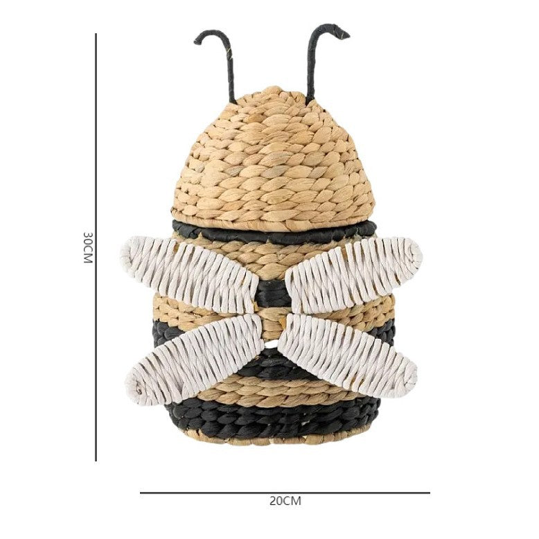 Handcrafted decoration basket made of natural materials Bowlift
