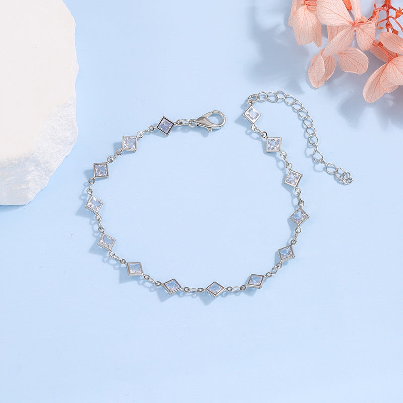 Elegant Glass Chain Bracelet Bowlift