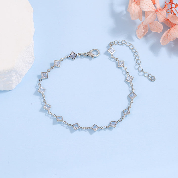 Elegant Glass Chain Bracelet Bowlift