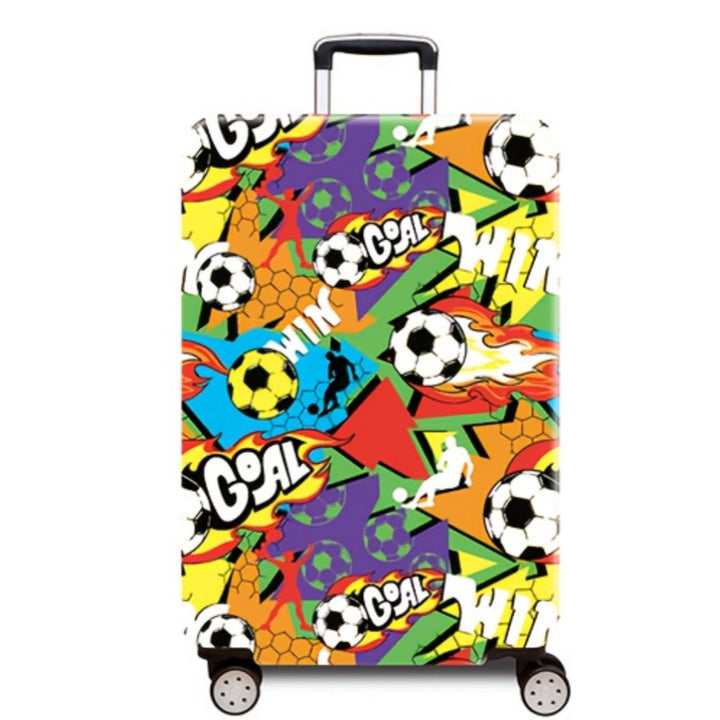 Women's hard-shell suitcase with dynamic football motif Bowlift