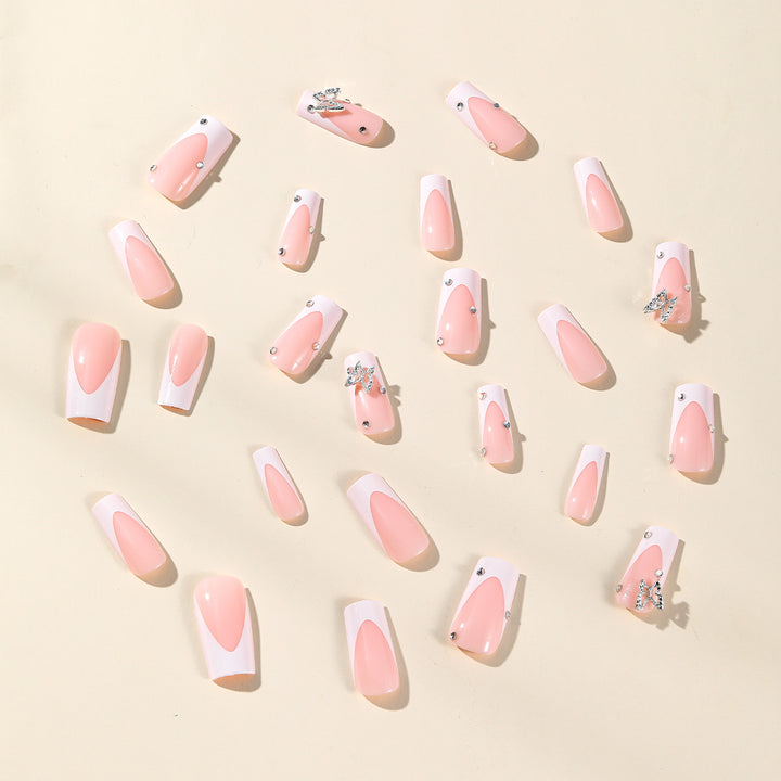 Elegant Stiletto Acrylic Nail Art Extensions Bowlift