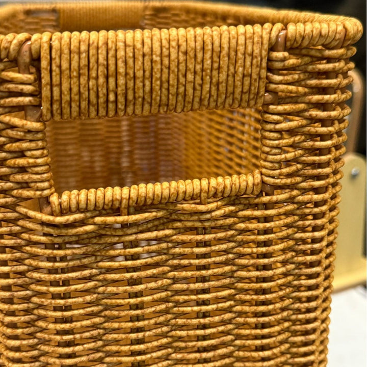 Women's Rectangular Rattan Storage Basket with Compartments Bowlift