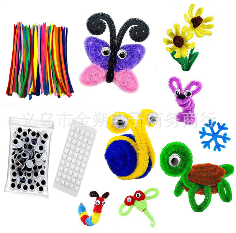 Unisex versatile craft kit with colorful pipe cleaners and googly eyes Bowlift