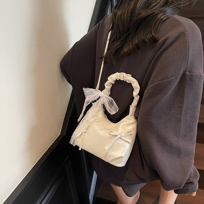 Elegant Satin Handbag Bowlift