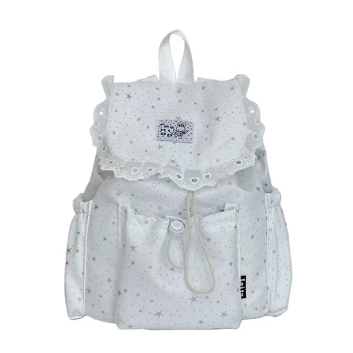 Starry Design Ruffled Backpack Bowlift