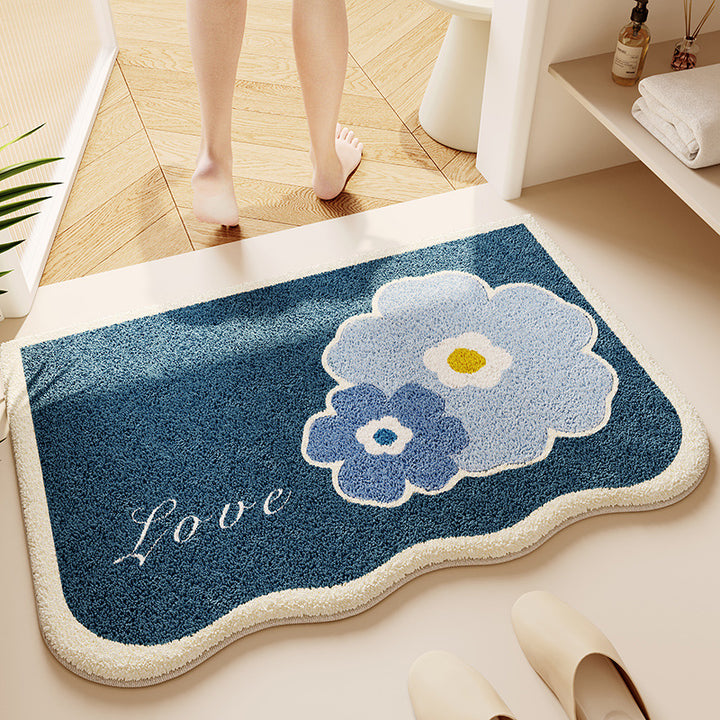 Soft Textured Bathroom Rug Bowlift