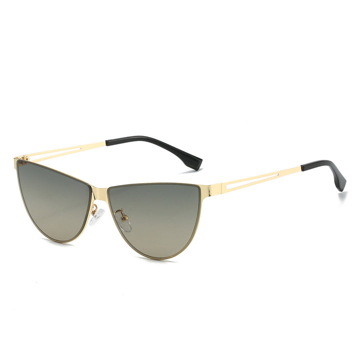 Women’s Fashion Cat-Eye Sunglasses with Elegant Metal Frame Bowlift