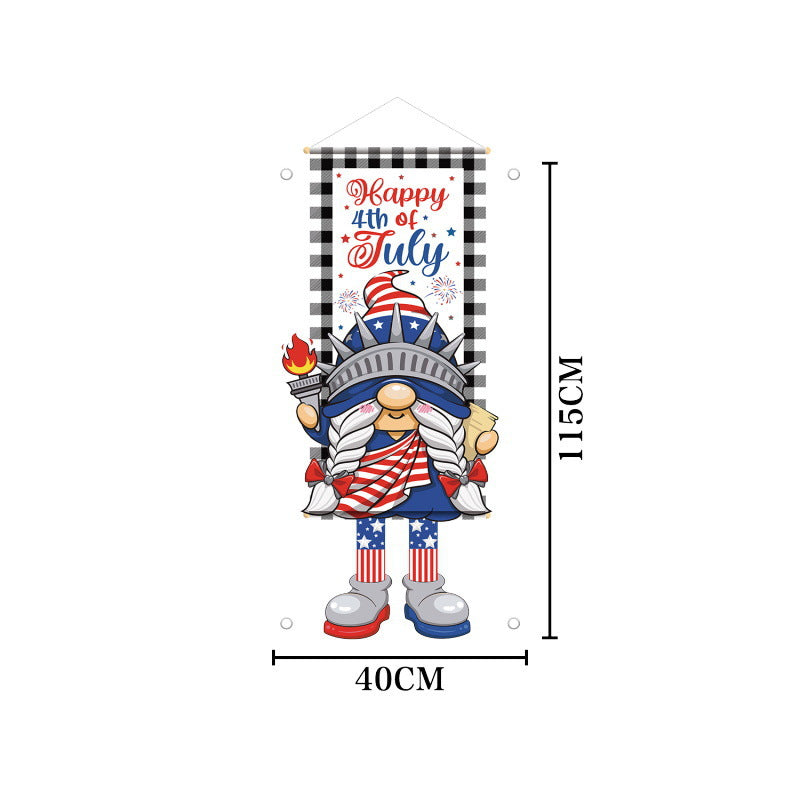 Unisex nan patriotic door banner with Uncle Sam motif Bowlift