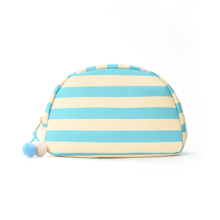 Cosmetic bag with striking stripe pattern Bowlift