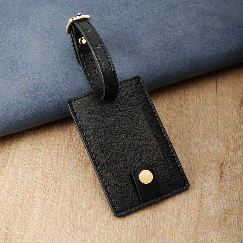 Premium Leather Luggage Tag Bowlift