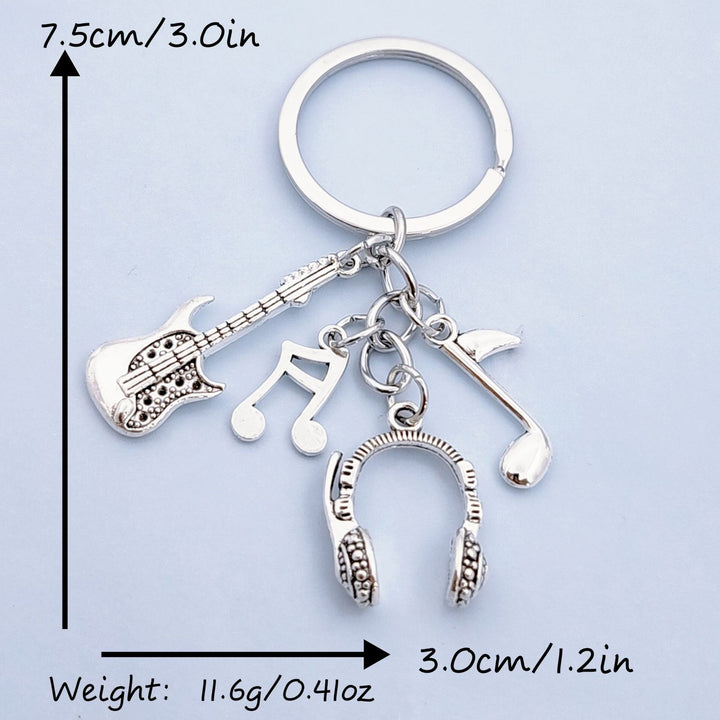 Keychain with musical instruments motifs Bowlift