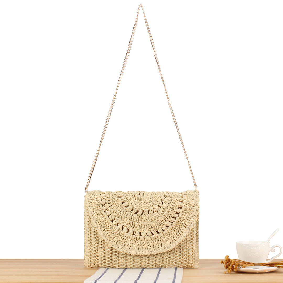 Handbag with Artistic Macrame Design Bowlift