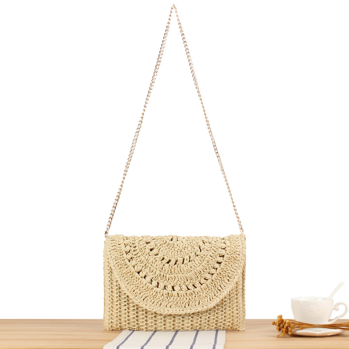 Handbag with Artistic Macrame Design Bowlift