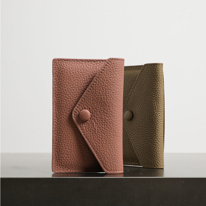 Textured Leather Card Holder Bowlift