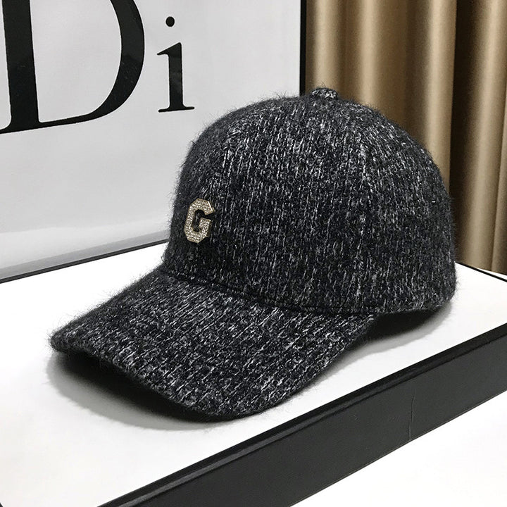 Women's Elegant Textured Fleece Baseball Cap Bowlift