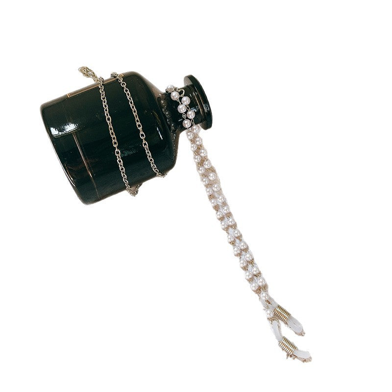 Pearl and metal glasses strap Bowlift