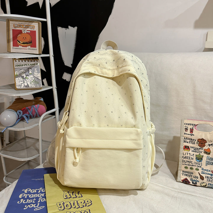 Backpack with Cute Star Design and Practical Storage Bowlift