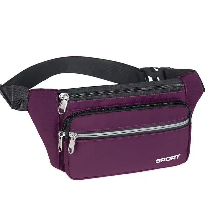 Sporty Waist Bag With Multiple Compartments Bowlift