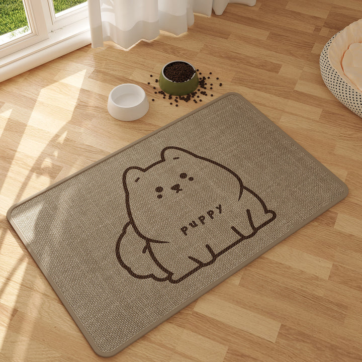 Cute Cartoon Dog-Themed Area Mat