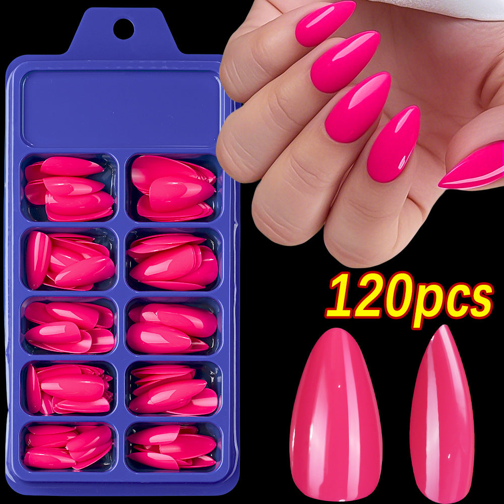 Premium Almond-Shaped False Nail Set Bowlift