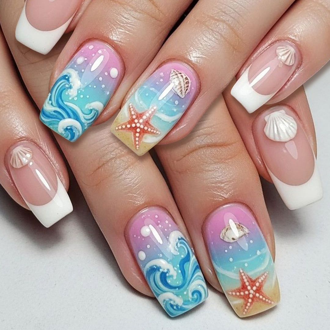 Ocean-Themed Nail Art Set Bowlift