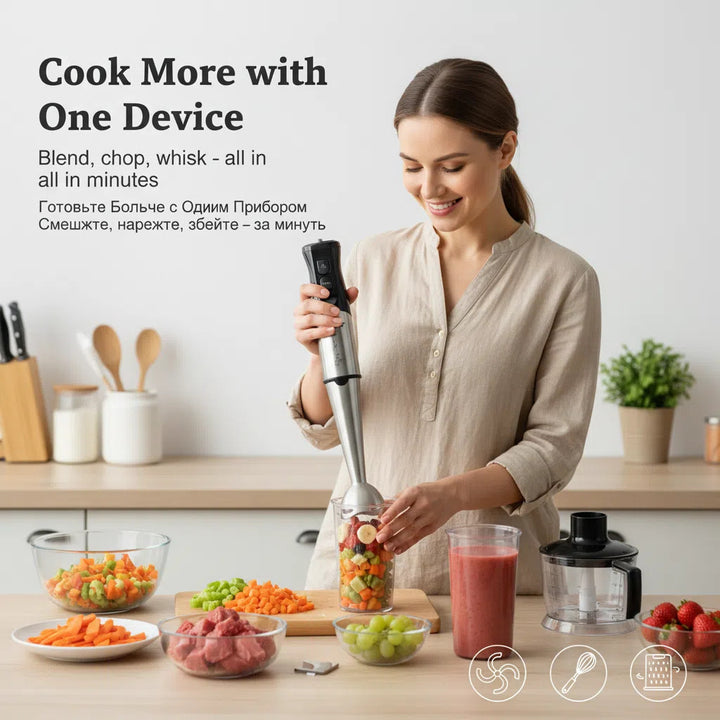Multi-Function Handheld Immersion Blender Set Bowlift