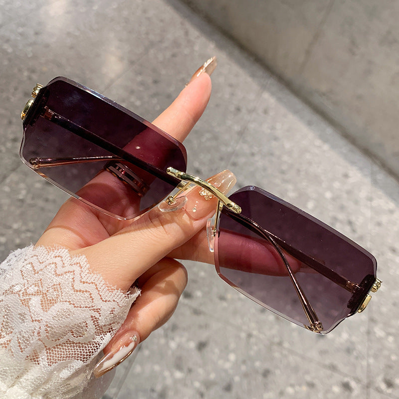 Women's oversized sunglasses with high-quality metal frame and polarized lenses Bowlift