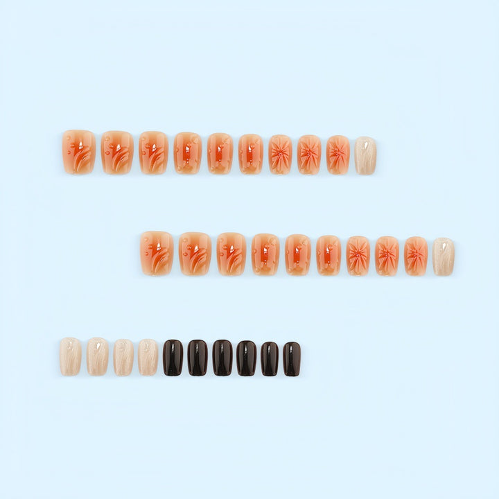 Elegant artificial nails in Boho style Bowlift
