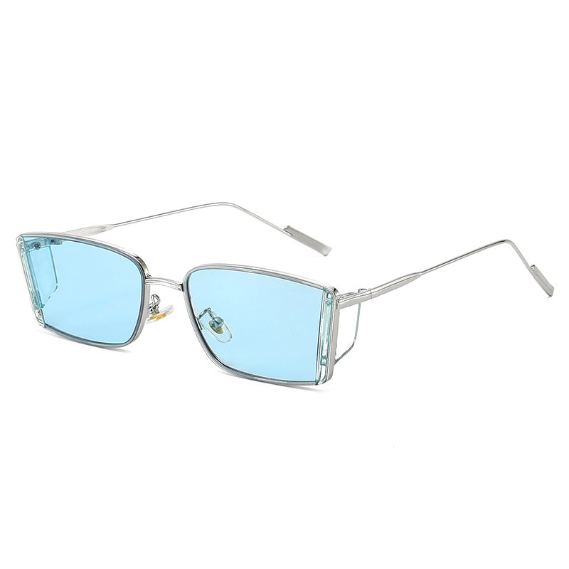 Ladies elegant square sunglasses with fine metal frame Bowlift