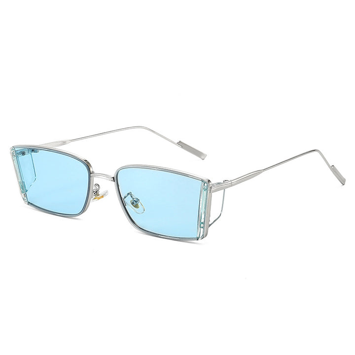 Ladies elegant square sunglasses with fine metal frame Bowlift