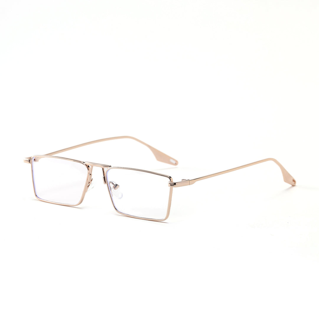Women's elegant square sunglasses with narrow metal frame and UV protection Bowlift