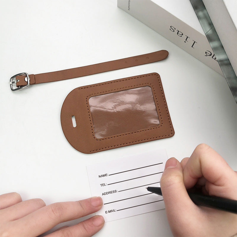Women's high-quality and durable leather luggage tag Bowlift