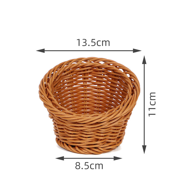 Decorative Woven Round Basket Bowlift