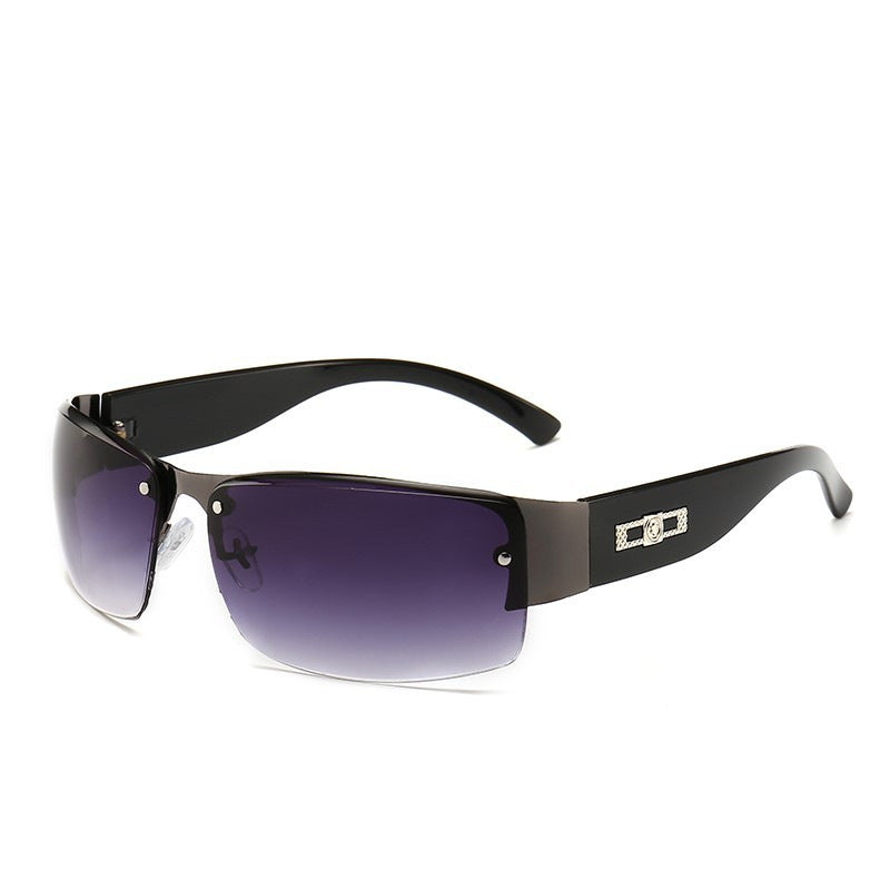 Ladies sporty sunglasses with wide frame and gradient lenses Bowlift