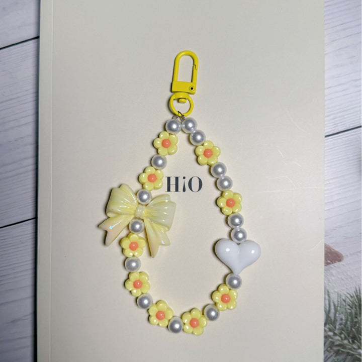 Decorative Floral Beaded Keychain Bowlift