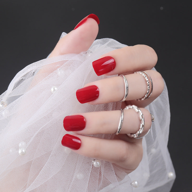 High-Gloss Square Press-On Nails Bowlift