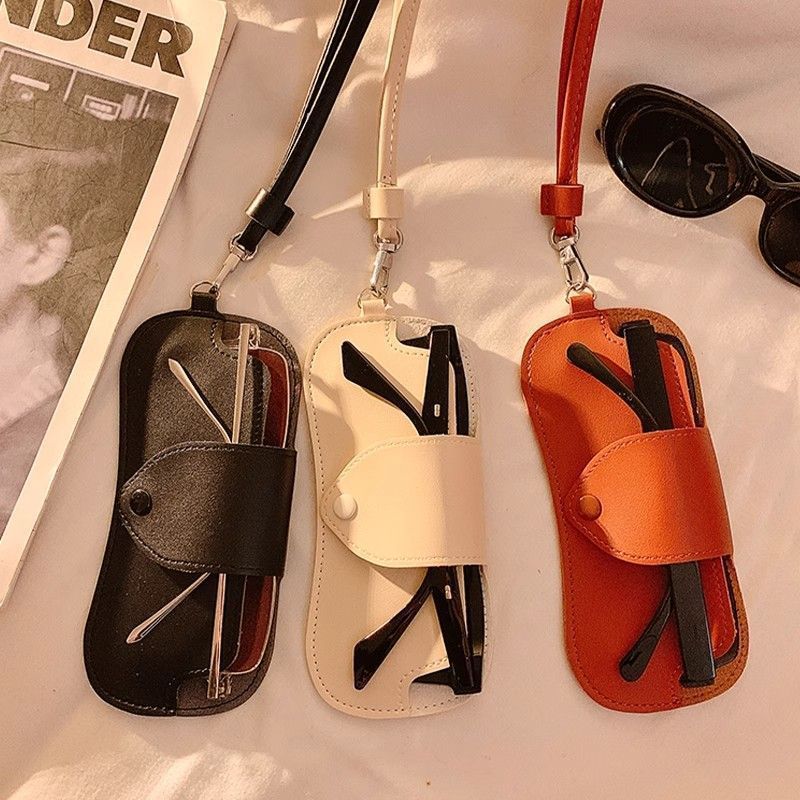 Leather Eyewear Case with Adjustable Strap Bowlift