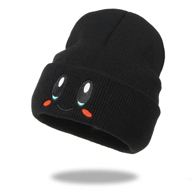 Cute Character Embroidered Knit Beanie