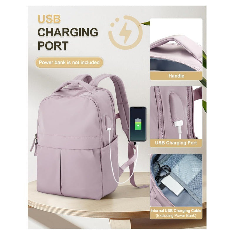 Multifunctional Laptop Backpack with USB Port and Versatile Compartments Bowlift