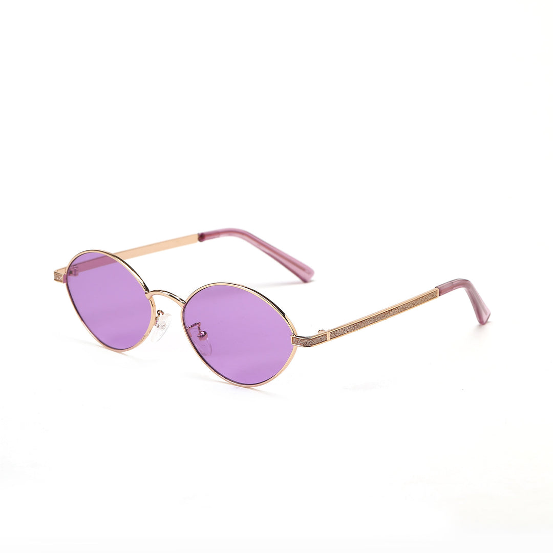Women's fashionable round sunglasses with luxurious accents Bowlift