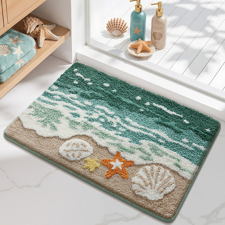 Playful Dog-Themed Bath Mat Bowlift