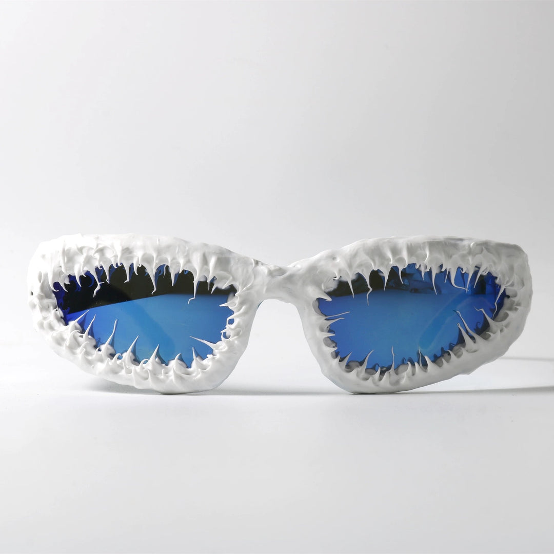 Women's creative design sunglasses with unique structured frame Bowlift